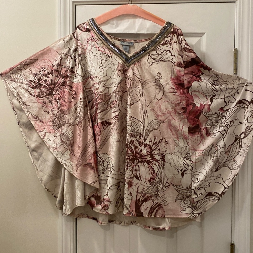 Batwing multicolor poncho from Catherines size 2X